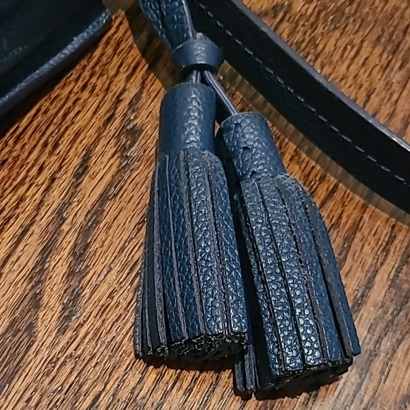 Kate Spade Navy Leather "Orchard Street - Small Hemsley" Crossbody Bag - Picture 14 of 16